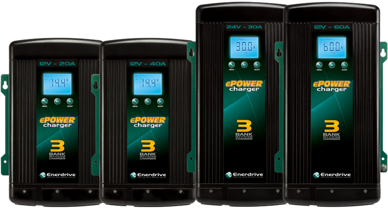 Recharge a Second or Third Battery with ePOWER Battery Charger.
