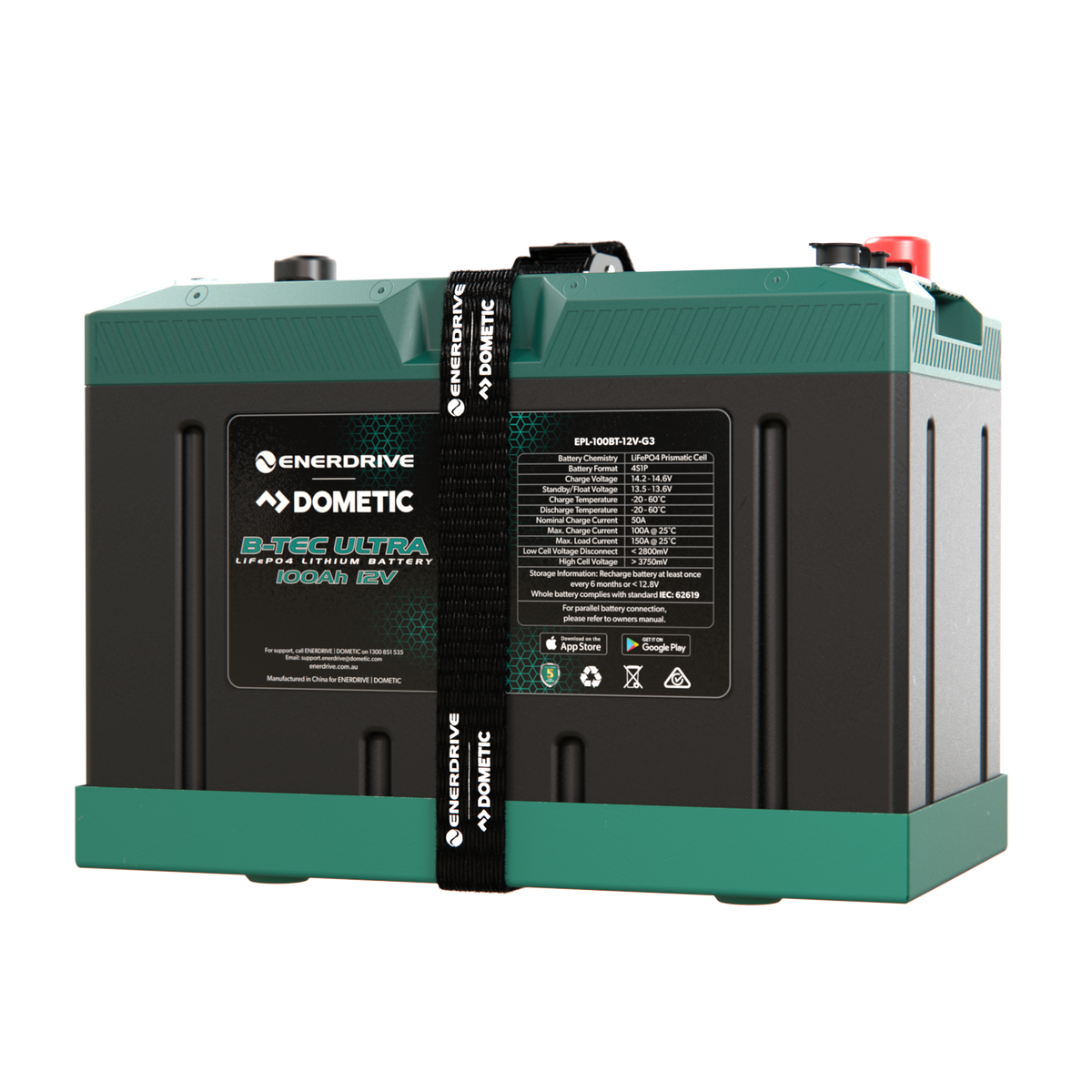 12V B-TEC Ultra IP67 Lithium Battery Range