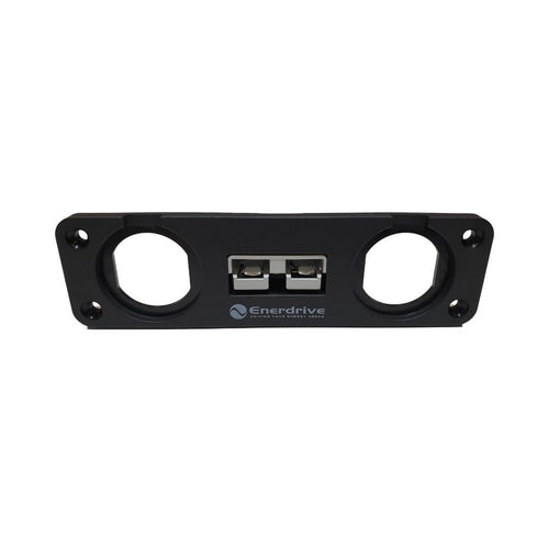Panel Mount 50A Anderson Plug Holder and 2 Socket Holes