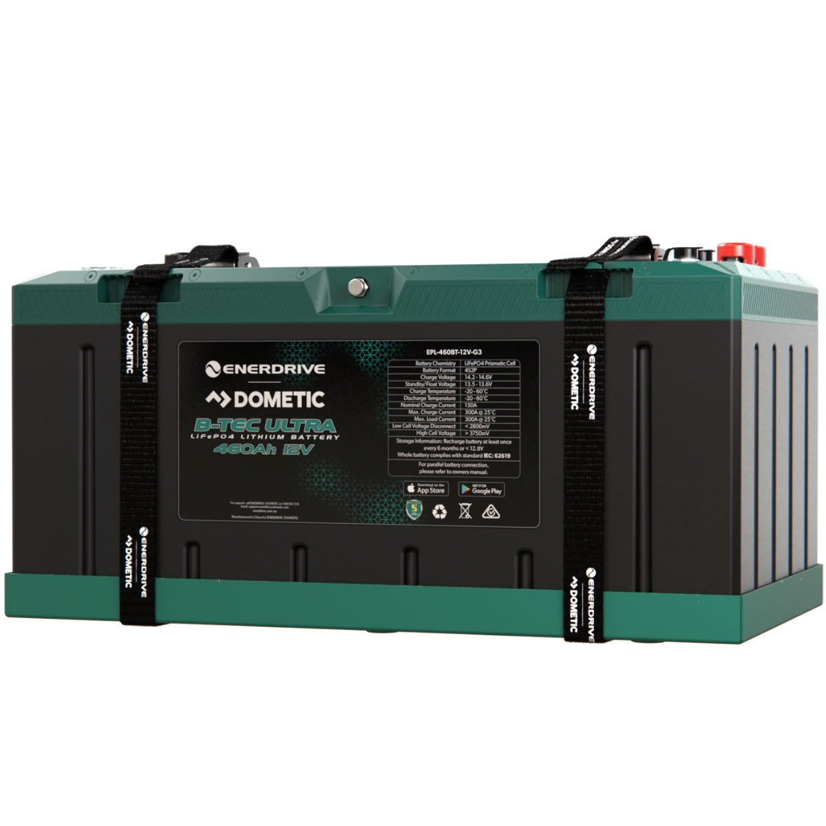 12V B-TEC Ultra IP67 Lithium Battery