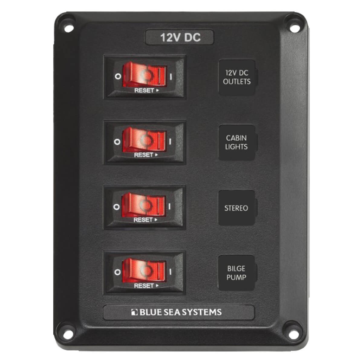 4 Position, BelowDeck Circuit Breaker Panel