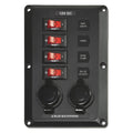 4 Position with 12V Sockets, BelowDeck Circuit Breaker Panel
