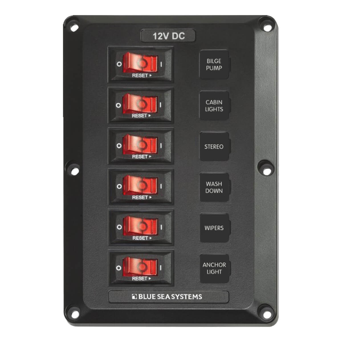 6 Position, BelowDeck Circuit Breaker Panel