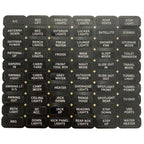 CZone Label Set WProof Keypad RV - CZ-KEYPAD-EN1