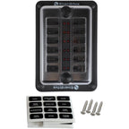 Fuse Block Rear Entry Panel Mount 1 In 12 Out with LEDs
