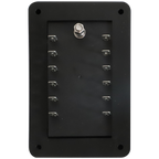 Fuse Block Rear Entry Panel Mount 1 In 12 Out with LEDs
