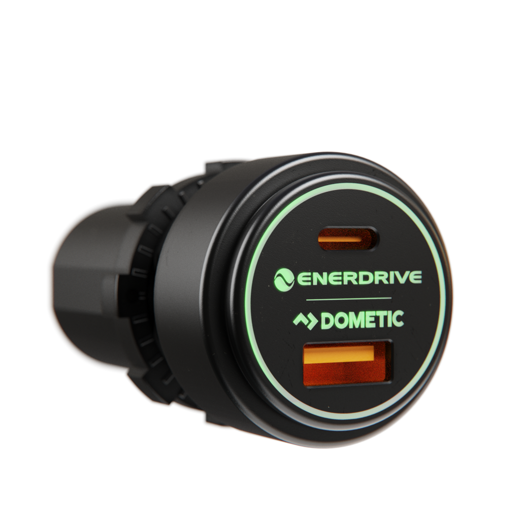 USB-A QC 3.0 36W & USB-C PD 60W Socket (Max 100W)