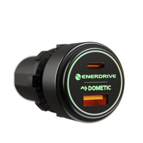 USB-A QC 3.0 36W & USB-C PD 60W Socket (Max 100W)