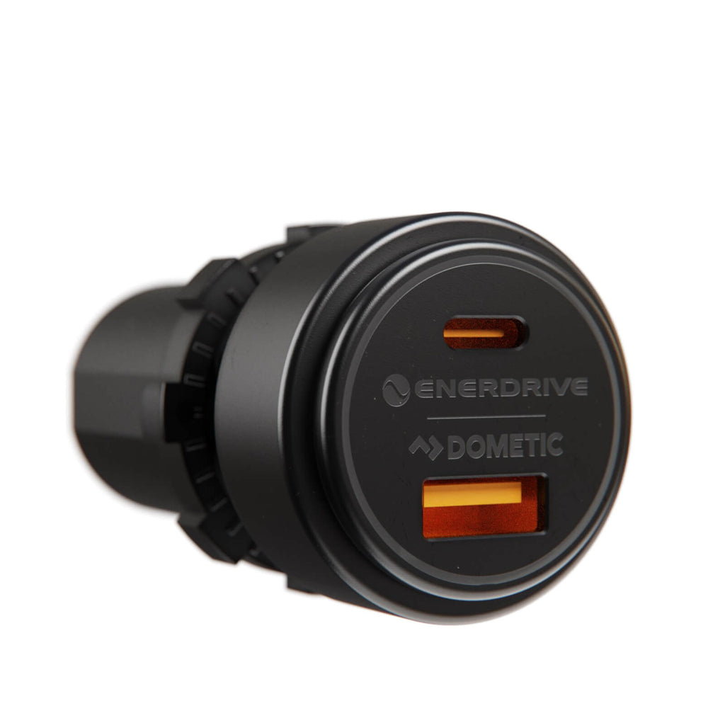 USB-A QC 3.0 36W & USB-C PD 60W Socket (Max 100W)