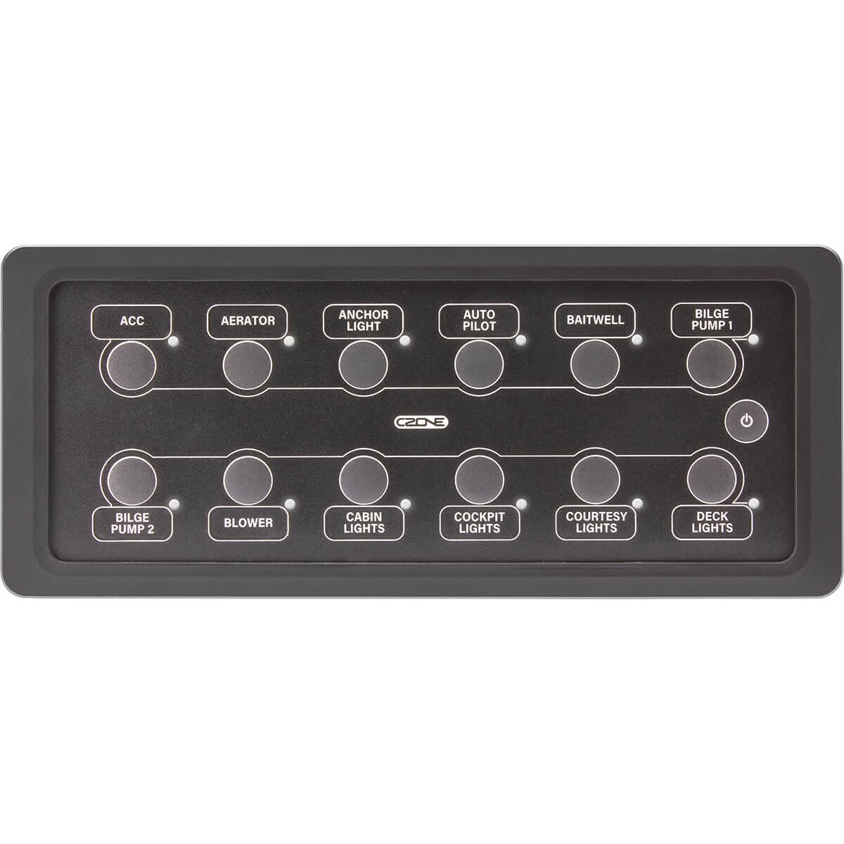 CZone 12-Way Waterproof Keypad 6x2 (Landscape)