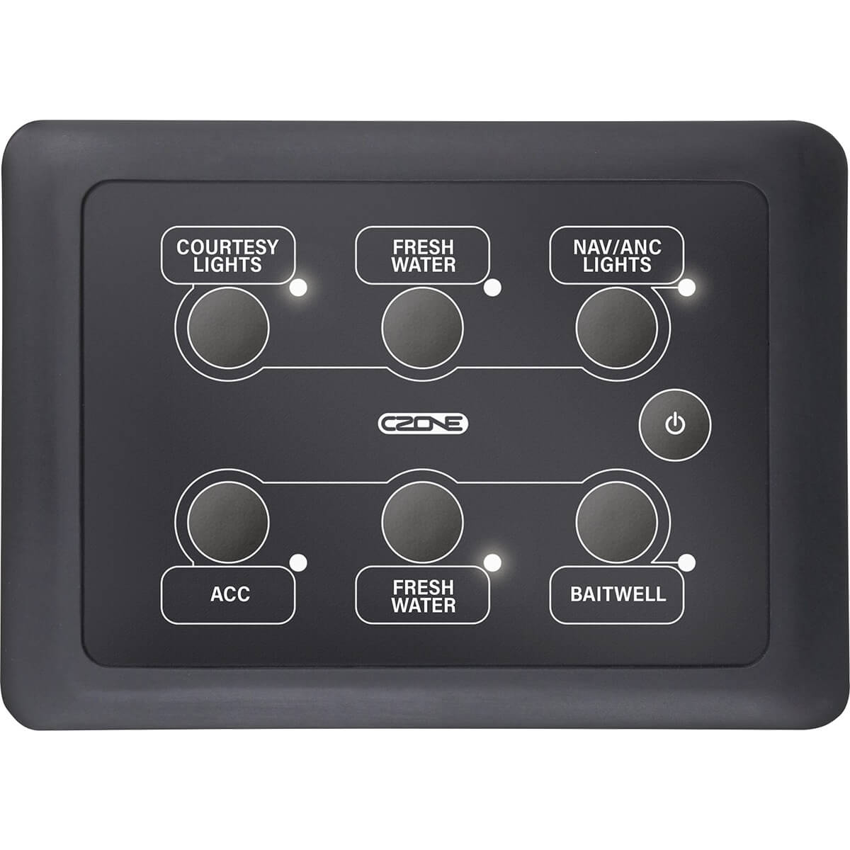 CZone 6-Way Waterproof Keypad 3x2 (Landscape)