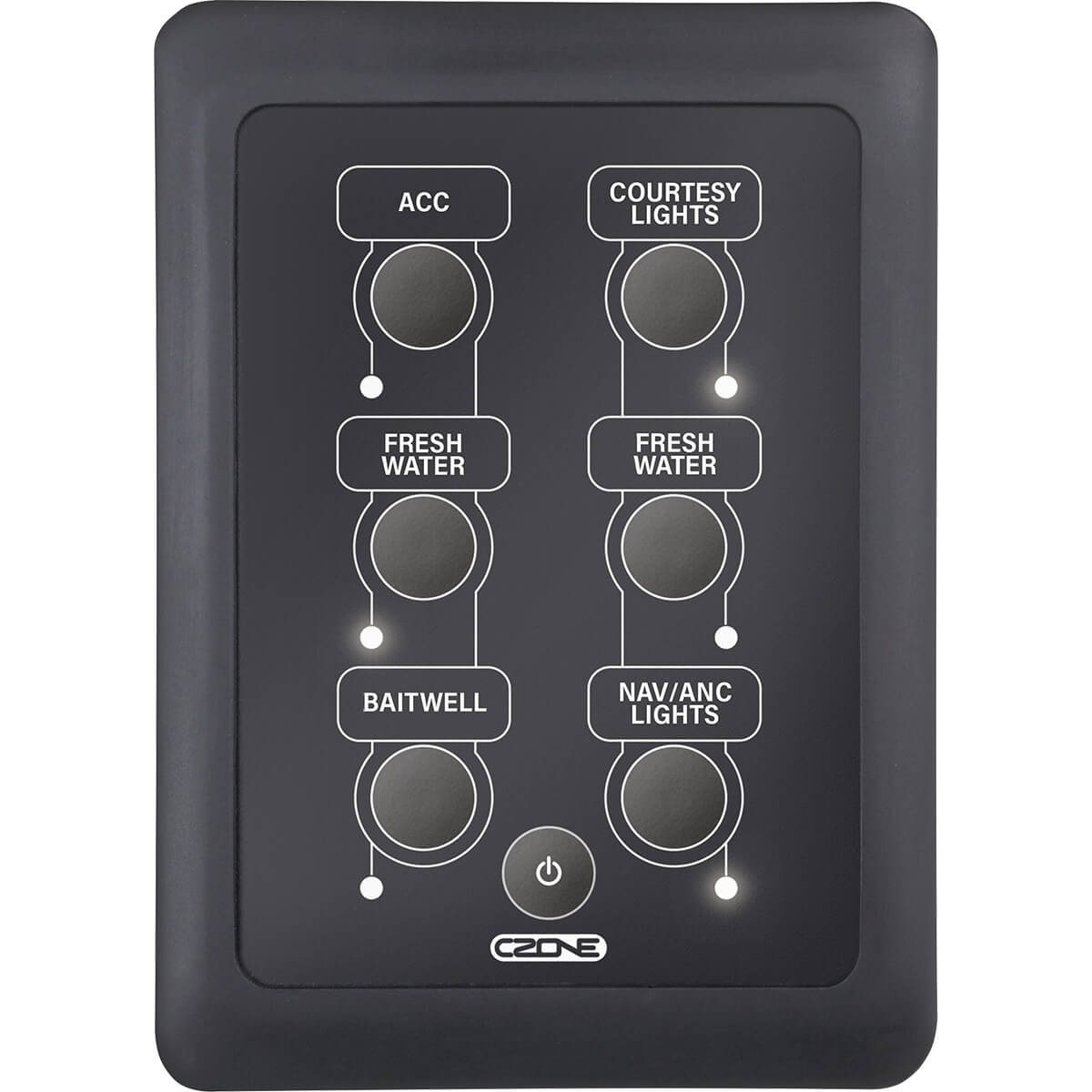 CZone 6-Way Waterproof Keypad 2x3 (Portrait)