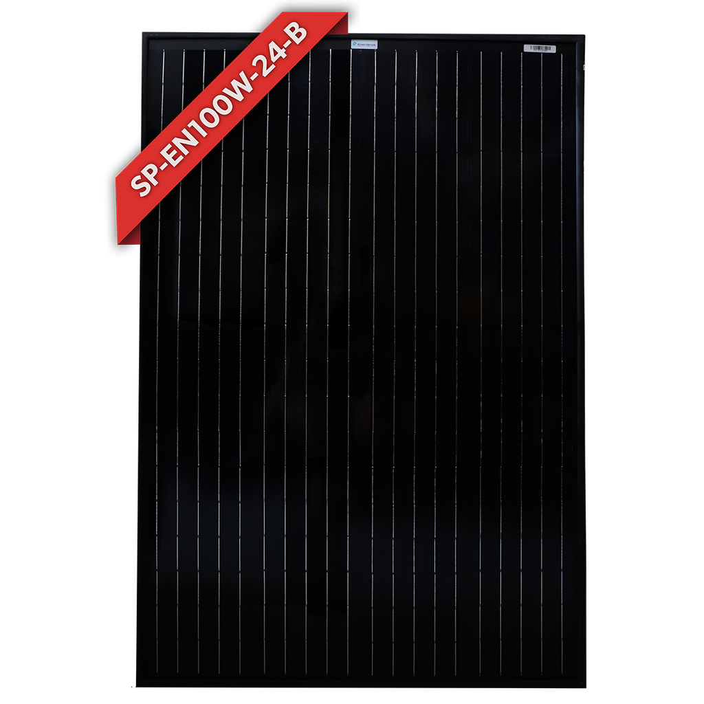100W 24V Fixed Mono Solar Panel (Silver or Black Frame) - Silver
