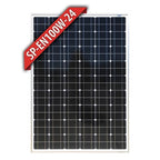 100W 24V Fixed Mono Solar Panel (Silver or Black Frame) - Black