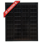 80W Fixed Mono Solar Panel (Silver or Black Frame) - Silver