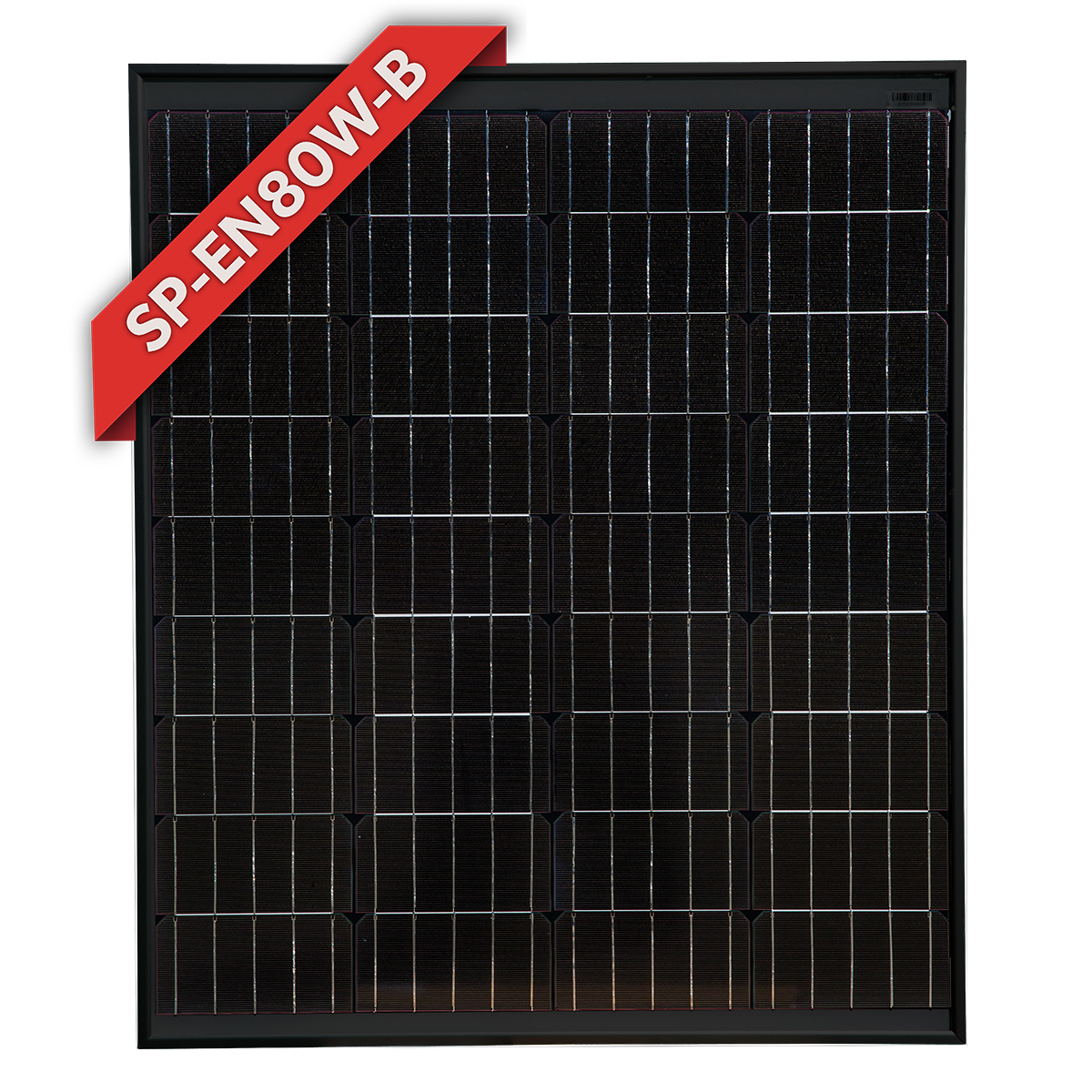 80W Fixed Mono Solar Panel (Silver or Black Frame) - Silver