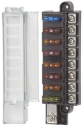 Fuse Block 8 Way Positive with Cover and Label Kit